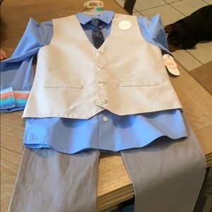 4 piece kids dress pant set